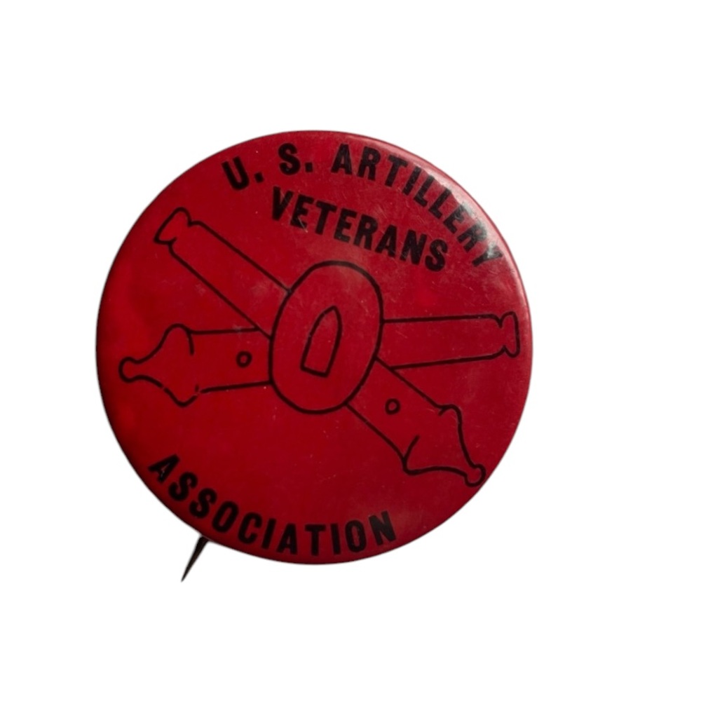 1929 1930’s U. S. Artillery Veterans Association Vintage Metal Button Pin